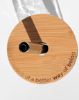 Glass Tumbler with Bamboo Lid