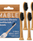Bamboo Electric Toothbrush Head (4-pack)