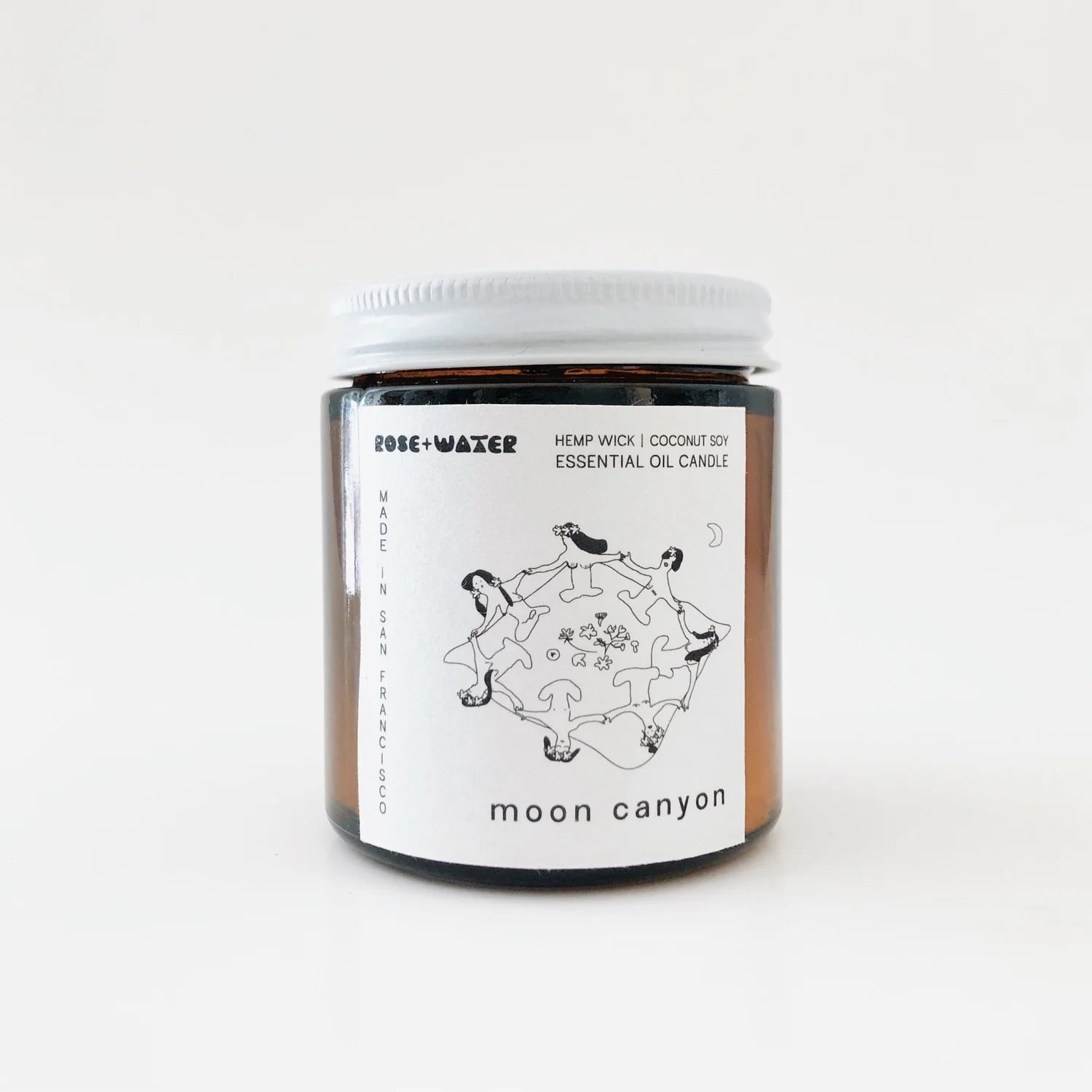 rose and hemp seed candle Hemp Wick Essential Oil Candles — R O S E + W A T E R