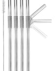Turtleneck Stainless Steel Bendable Straw Sets