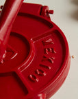 Tortilla Press Kit - Red Cast Iron with Servilleta