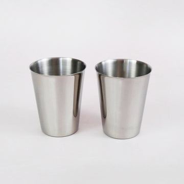 Stainless Steel Cups - Set of 2