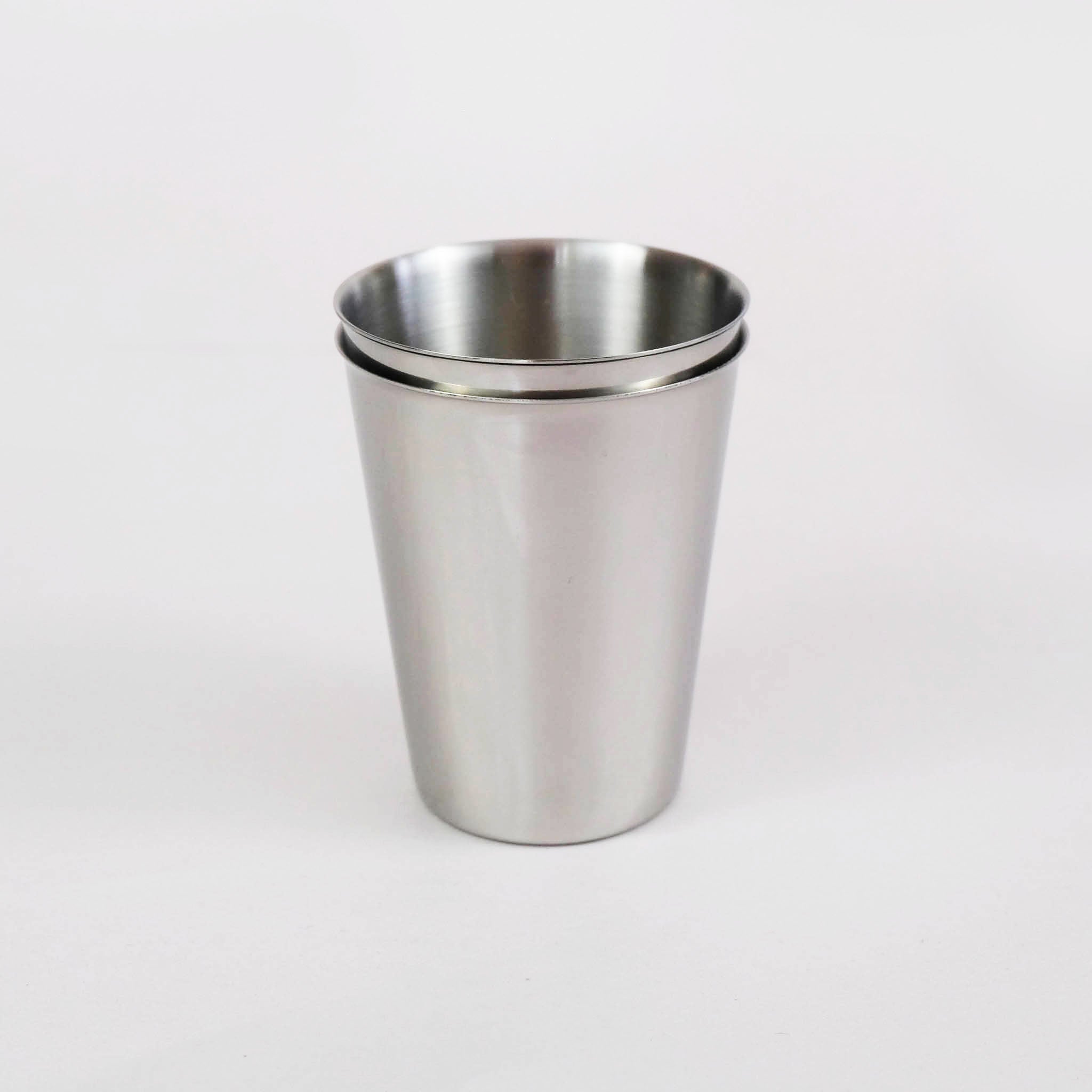 Set of 4 - Stainless Steel Tumbler Cup - 250 ml / 8 oz