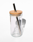 Glass Tumbler with Bamboo Lid