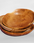 Sculpted Teak Bowl