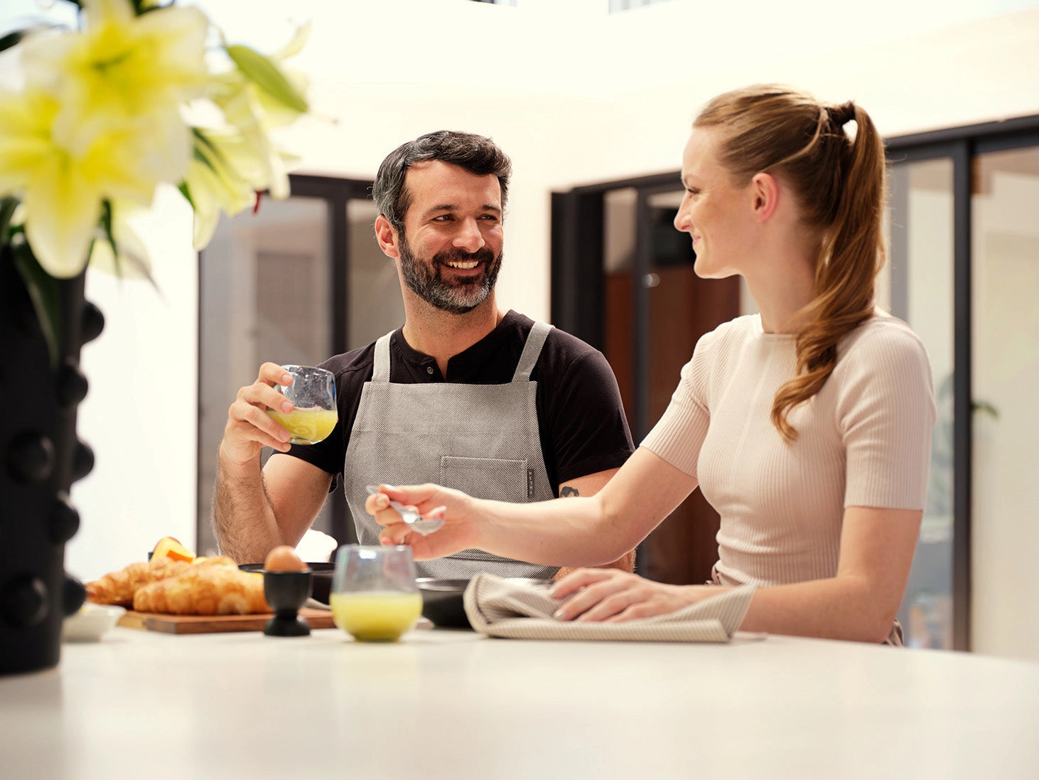 Upcycled Cotton Bib Apron