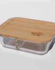 Airtight Glass Container with Bamboo Lid