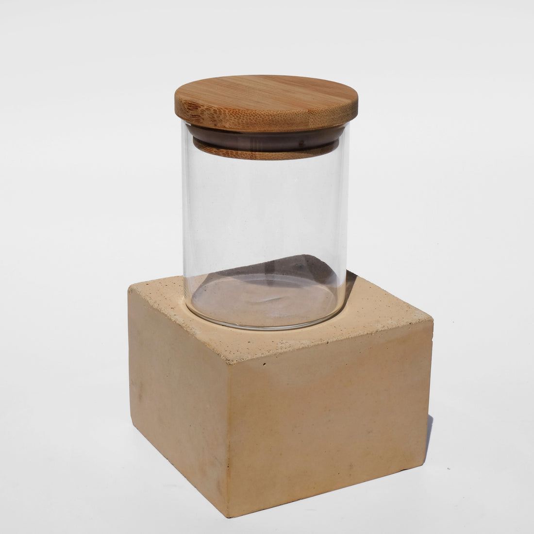 Glass Storage Jar with Bamboo Lid