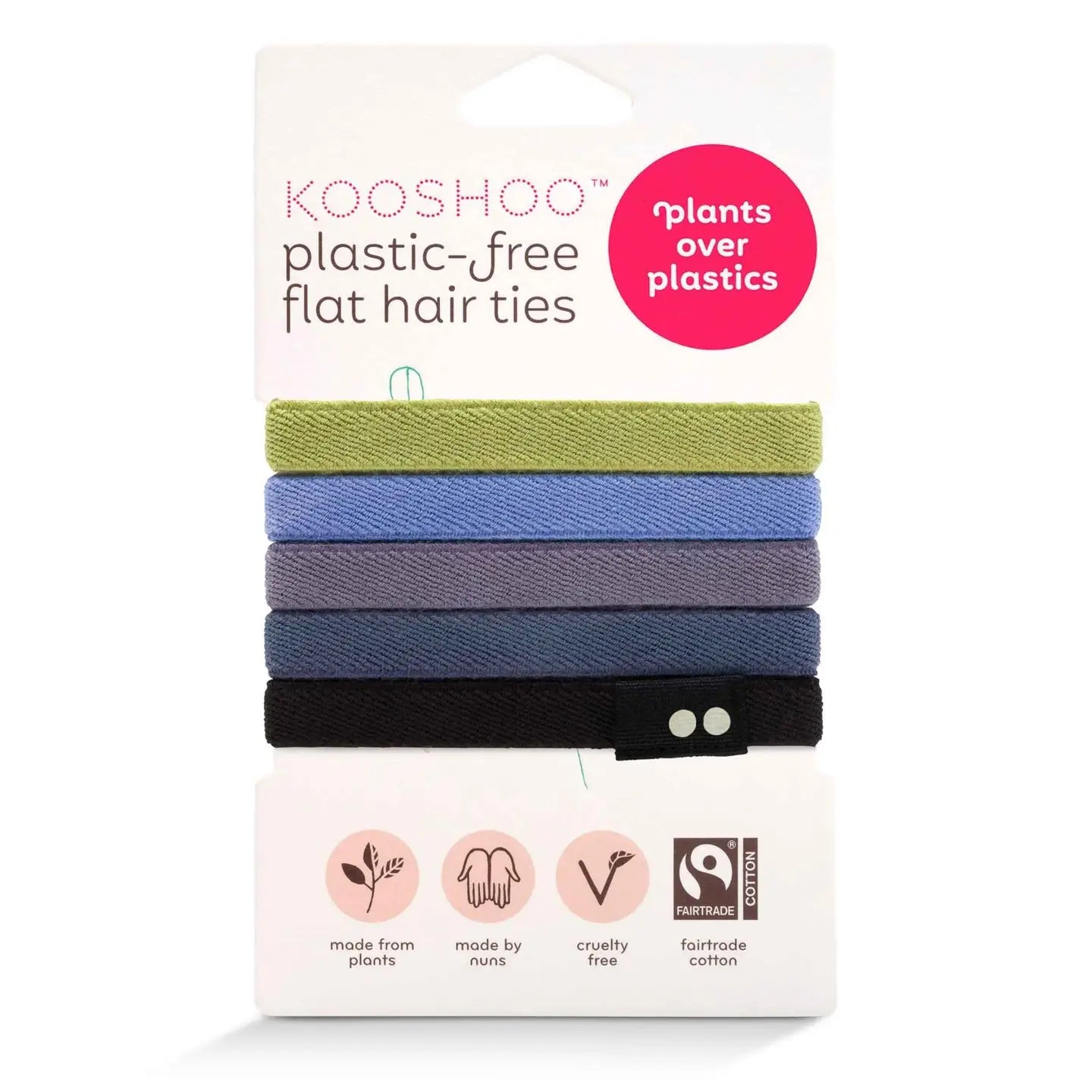 Flat Hair Ties (5-pack)