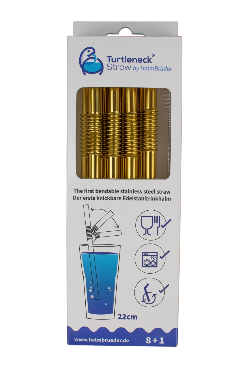 Turtleneck Stainless Steel Bendable Straw Sets