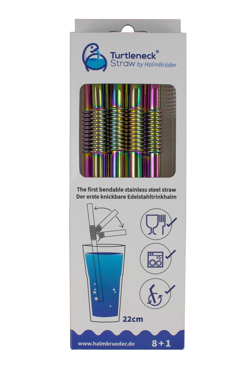 Turtleneck Stainless Steel Bendable Straw Sets