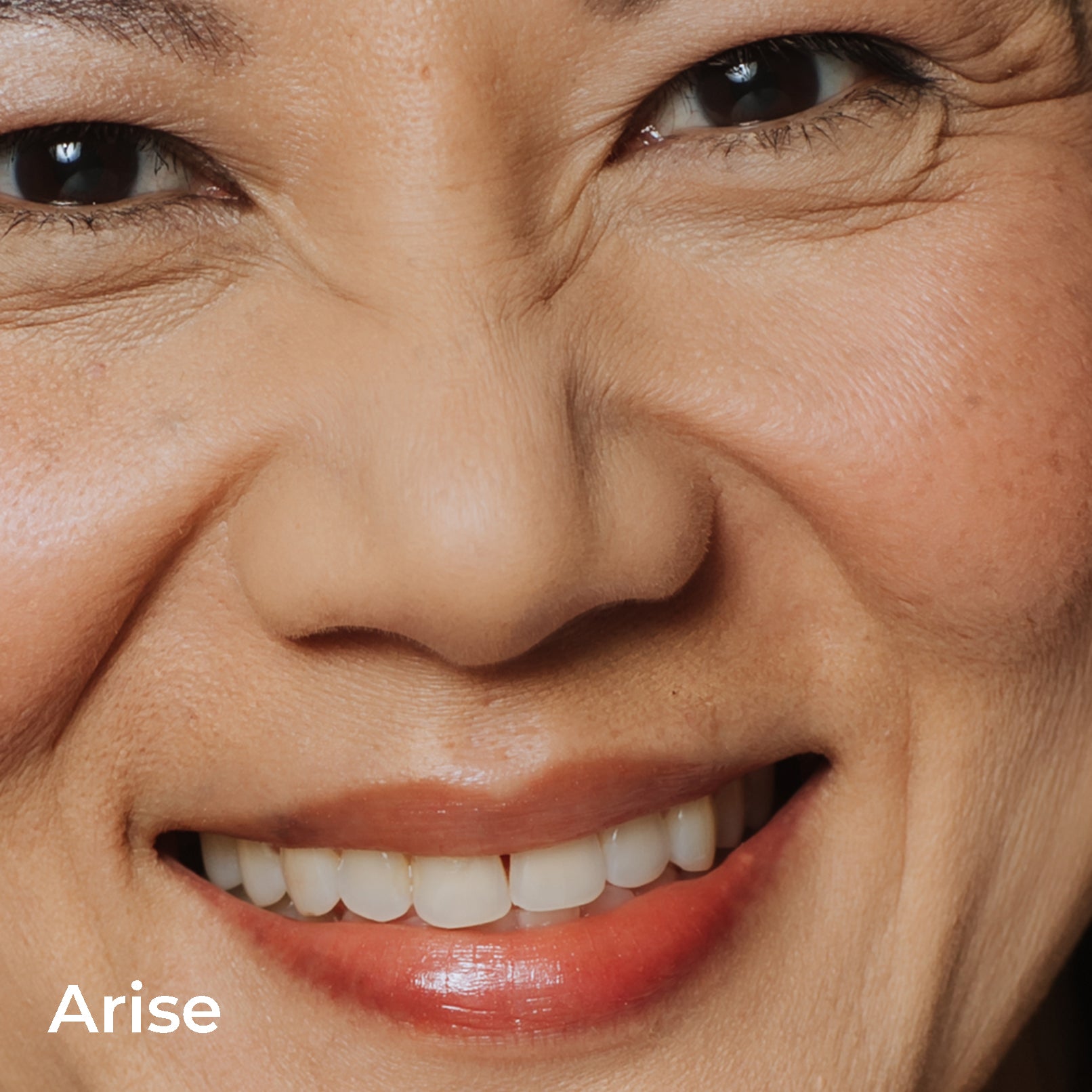 arise lip balm on model