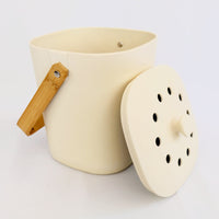 natural bamboo compost canister