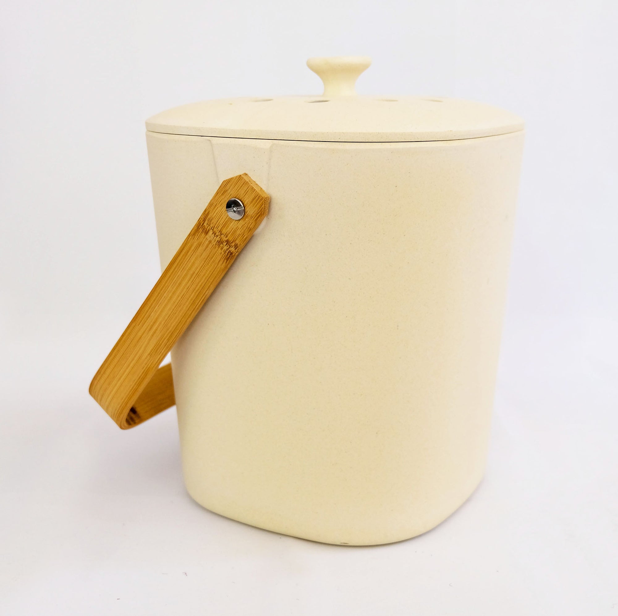 natural bamboo compost canister