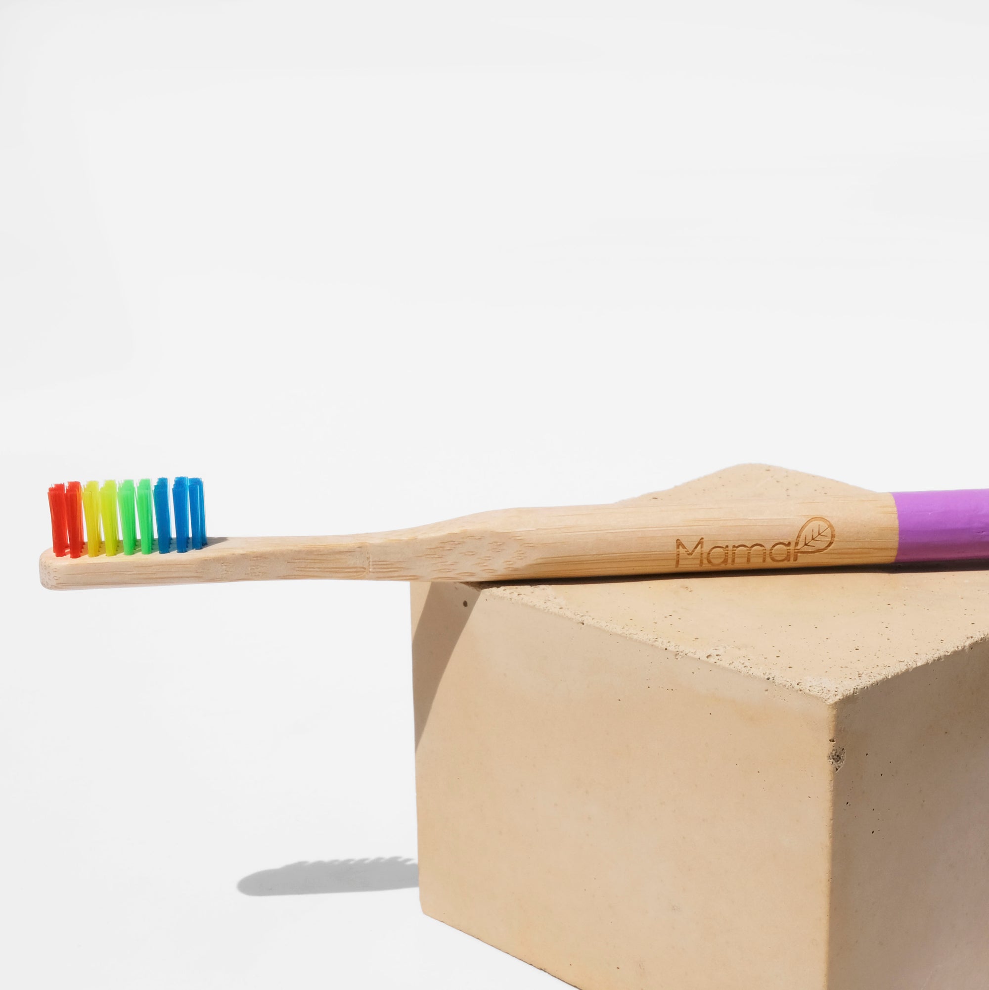 rainbow bamboo toothbrush