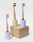 kids bamboo toothbrush colorful