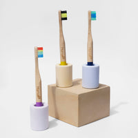 kids bamboo toothbrush colorful