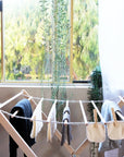 birch indoor clothes drying rack