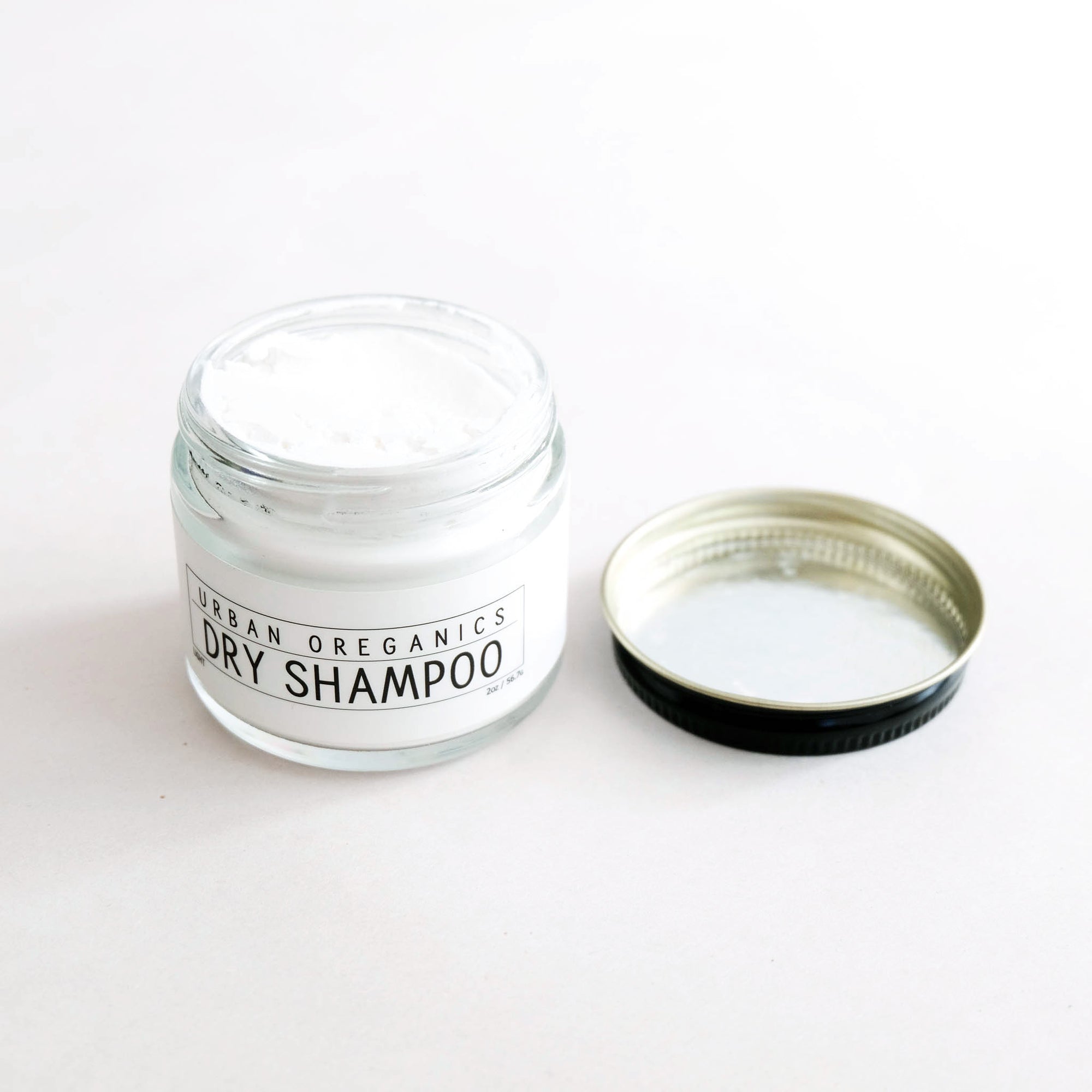 dry shampoo powder white