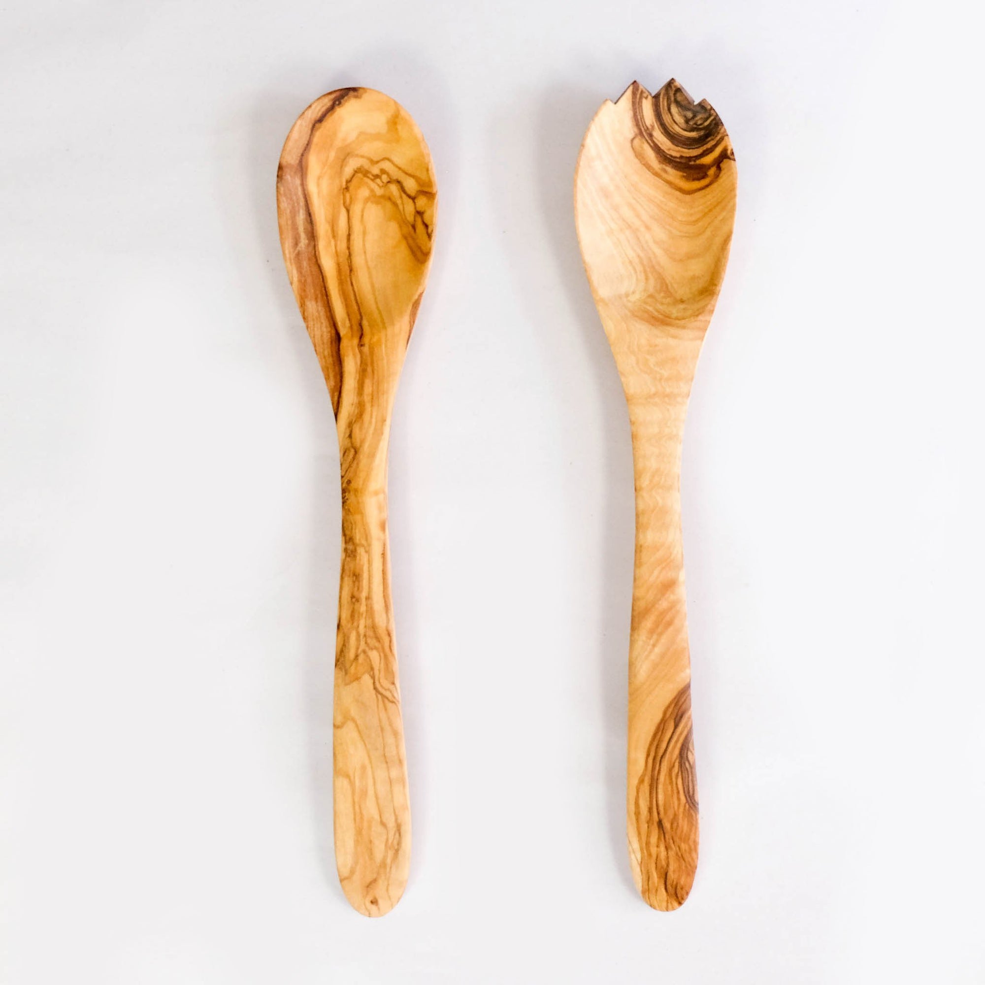 olive wood salad servers