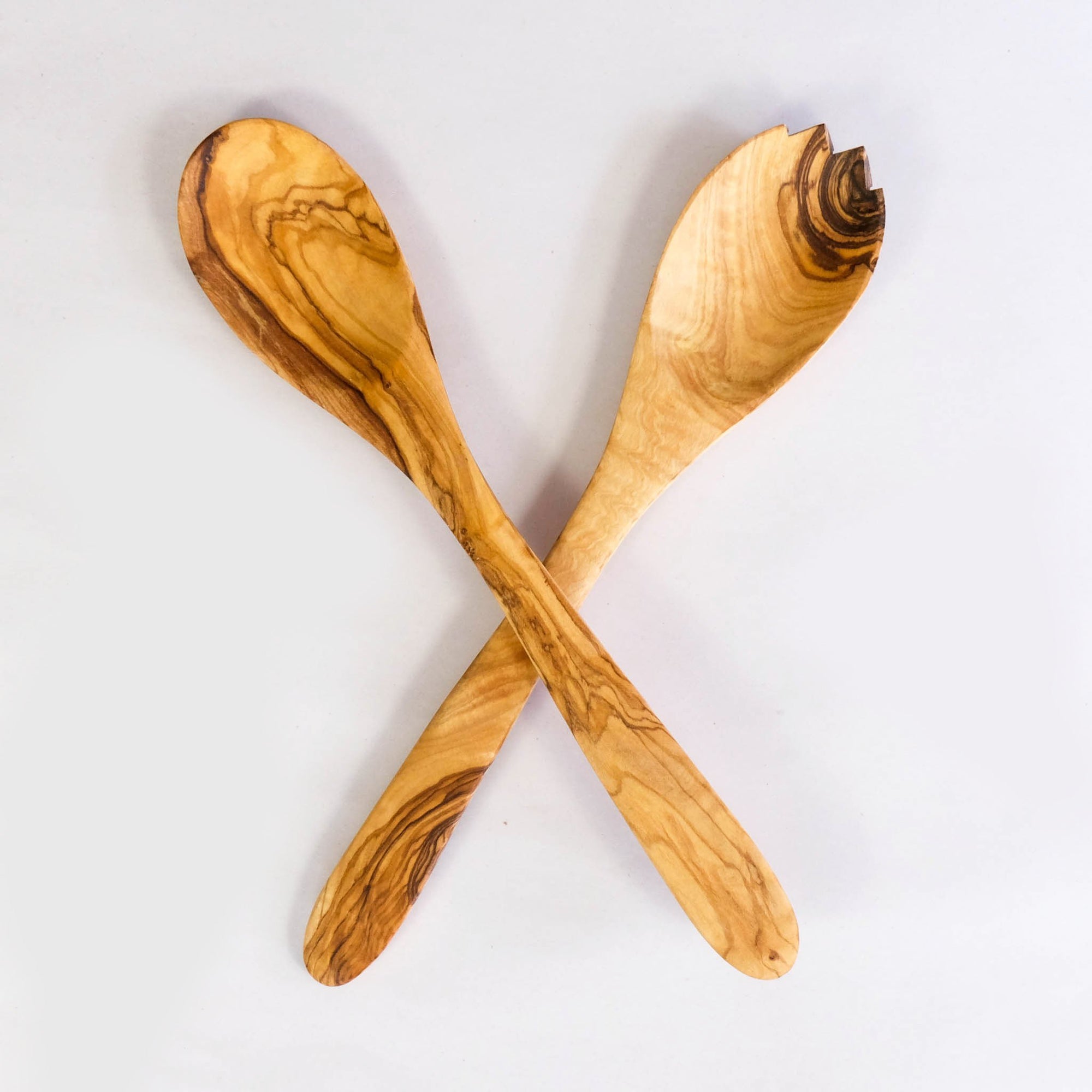 olive wood salad servers