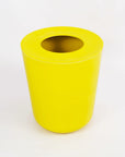 bamboo fiber waste bin lemon