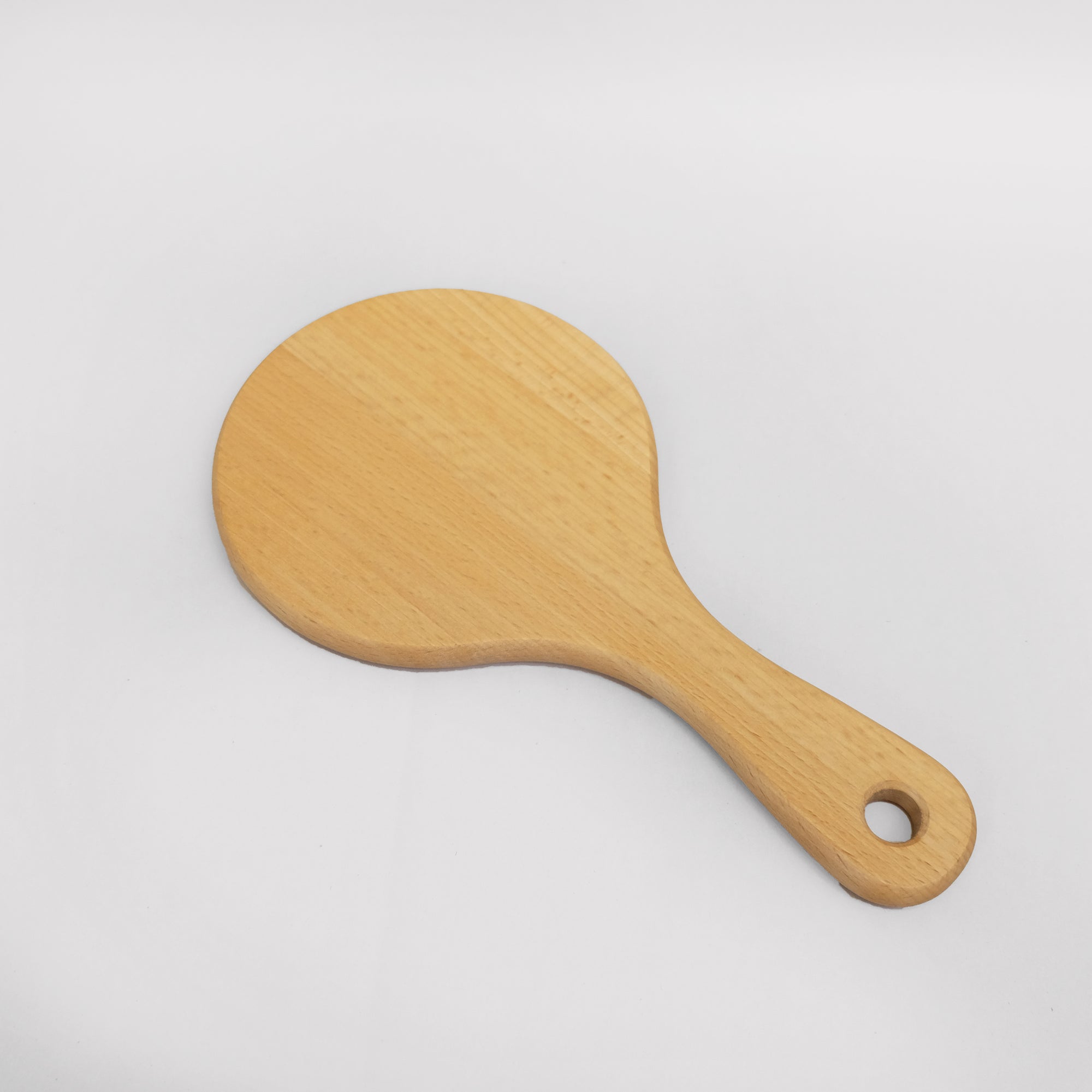 wood hand mirror back