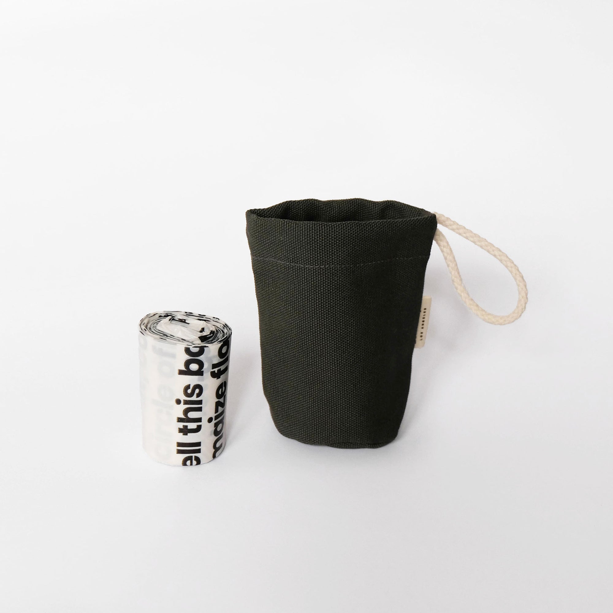 plastic-free dog poop bag holder