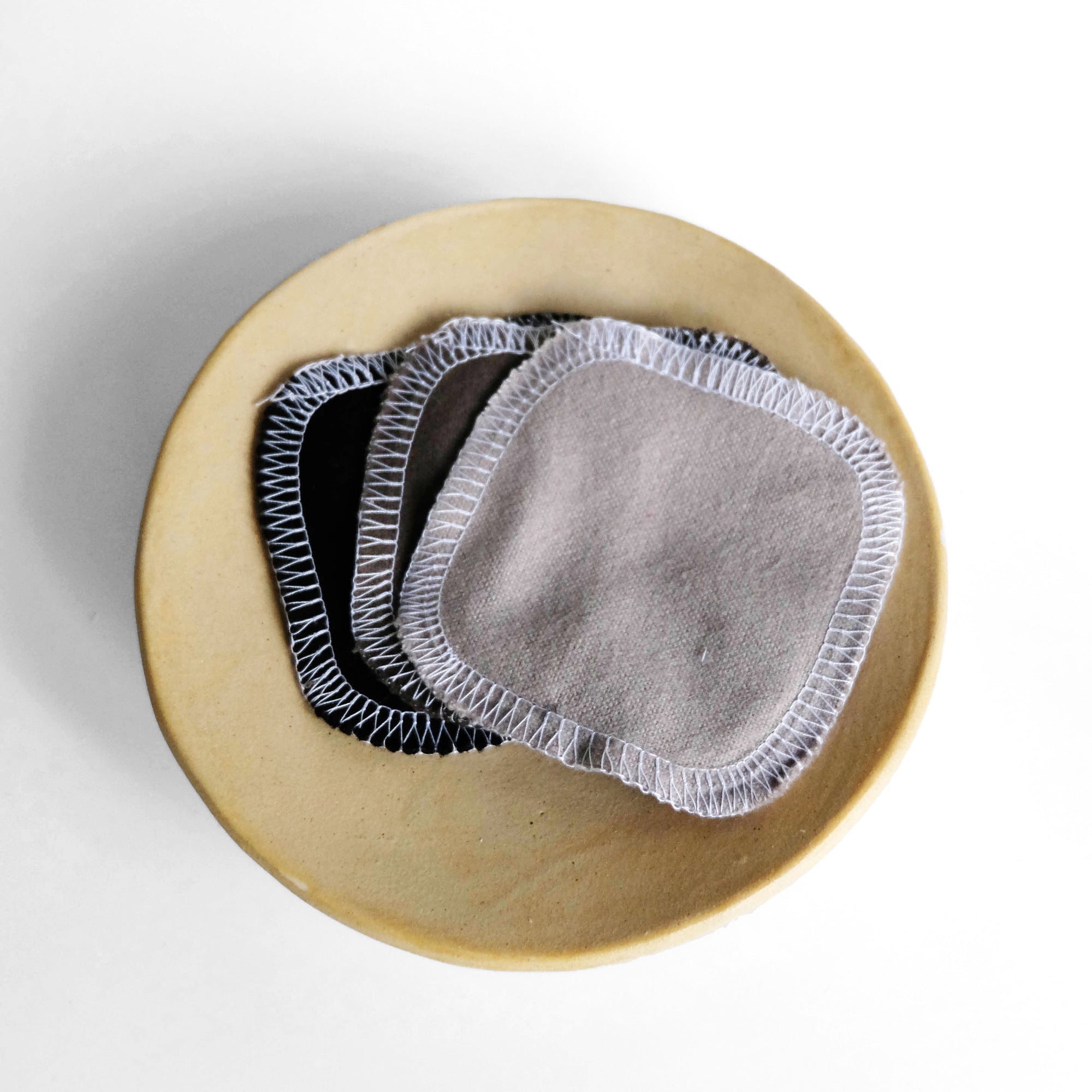 gray reusable facial rounds