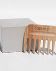 wooden afro comb