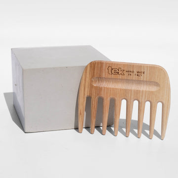 wooden afro comb