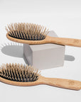 wooden hairbrushes