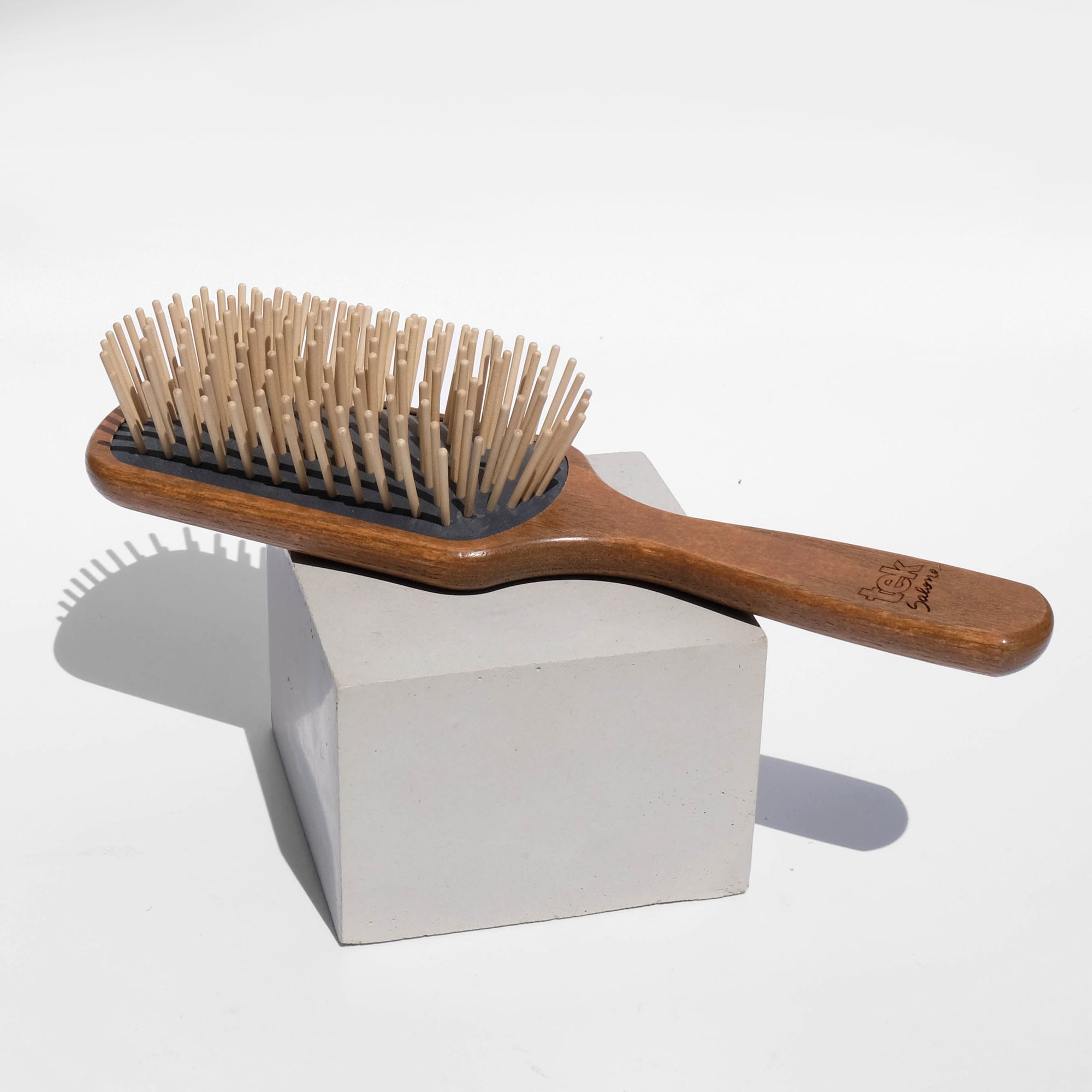 wooden hairbrush