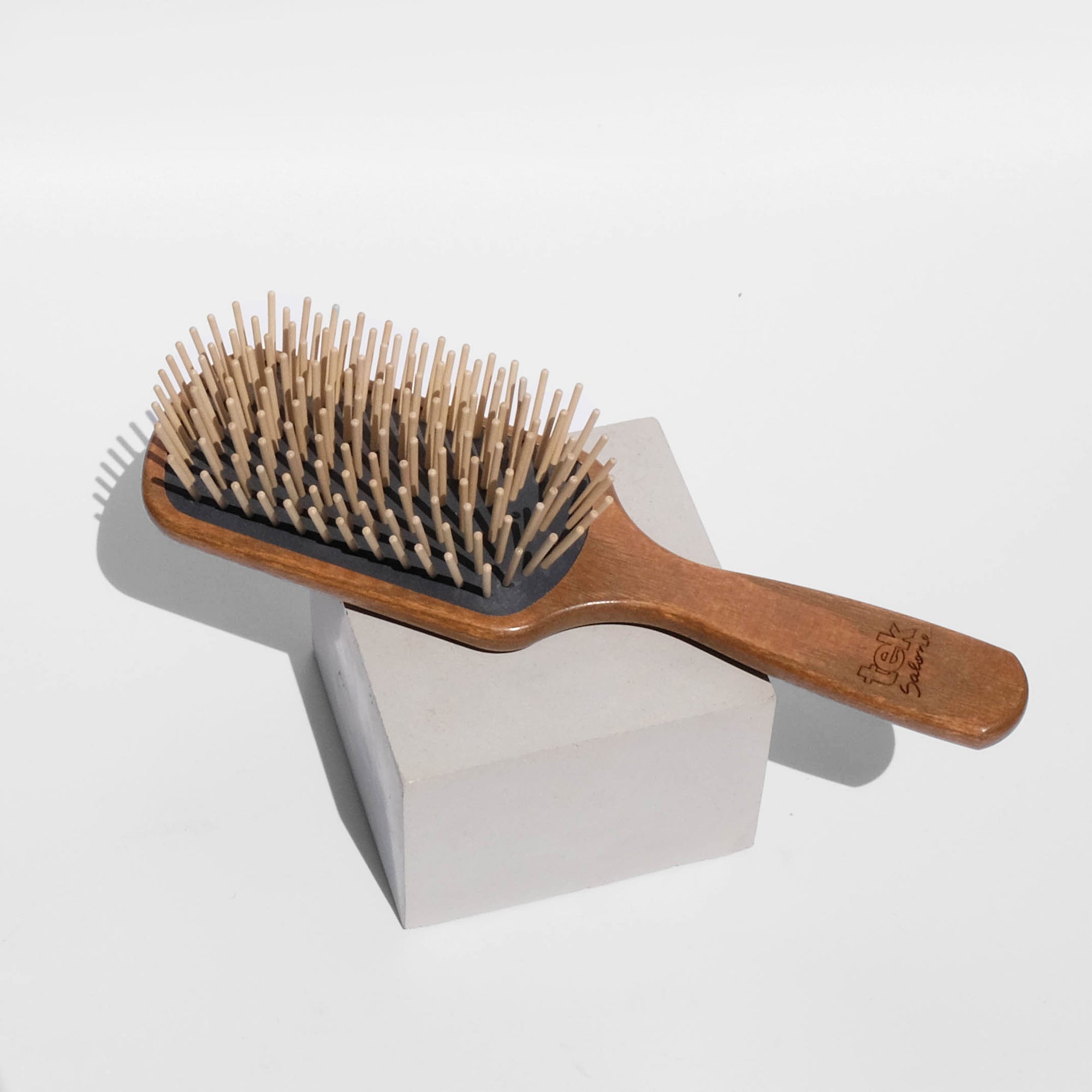 wooden hairbrush