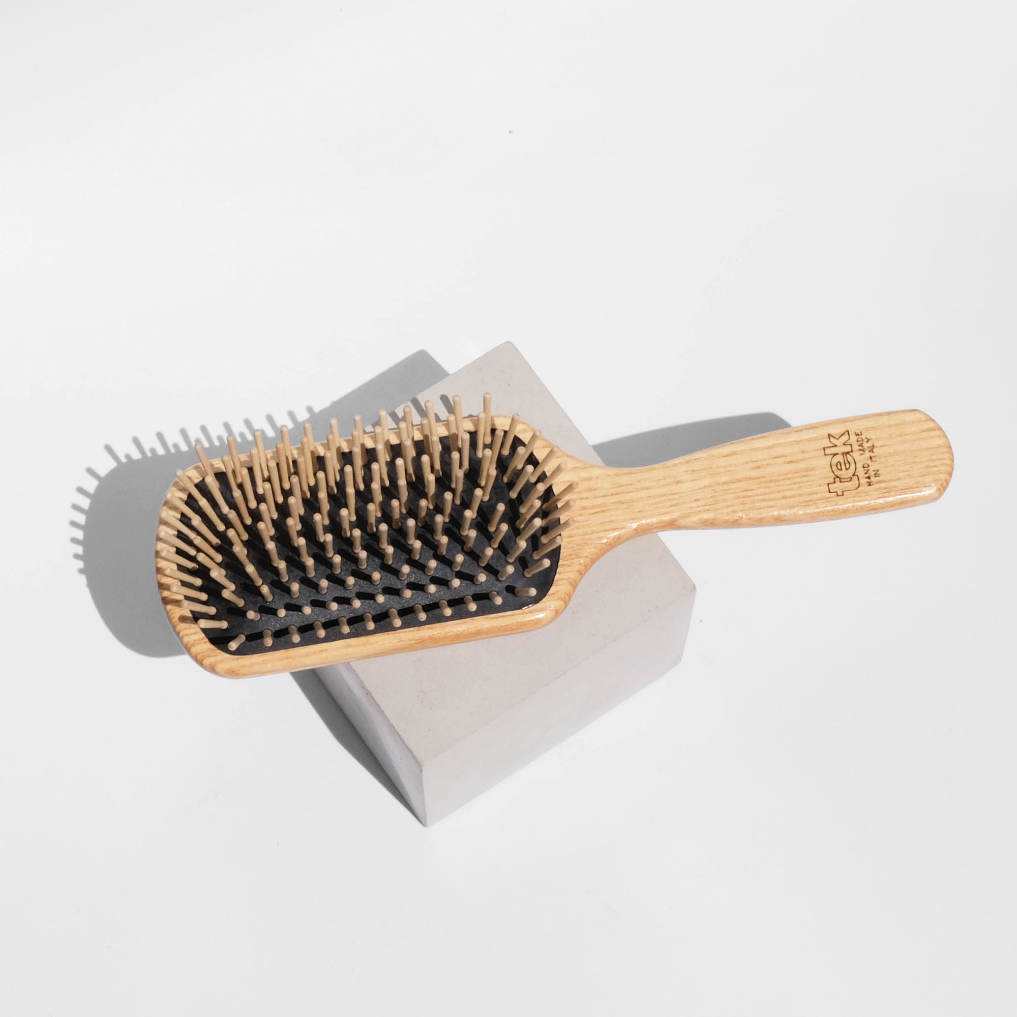 wooden hairbrush