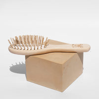 wood baby brush with pins