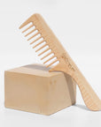 wood comb with handle