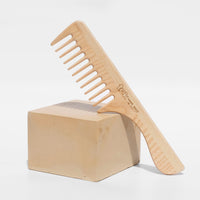 wood comb with handle