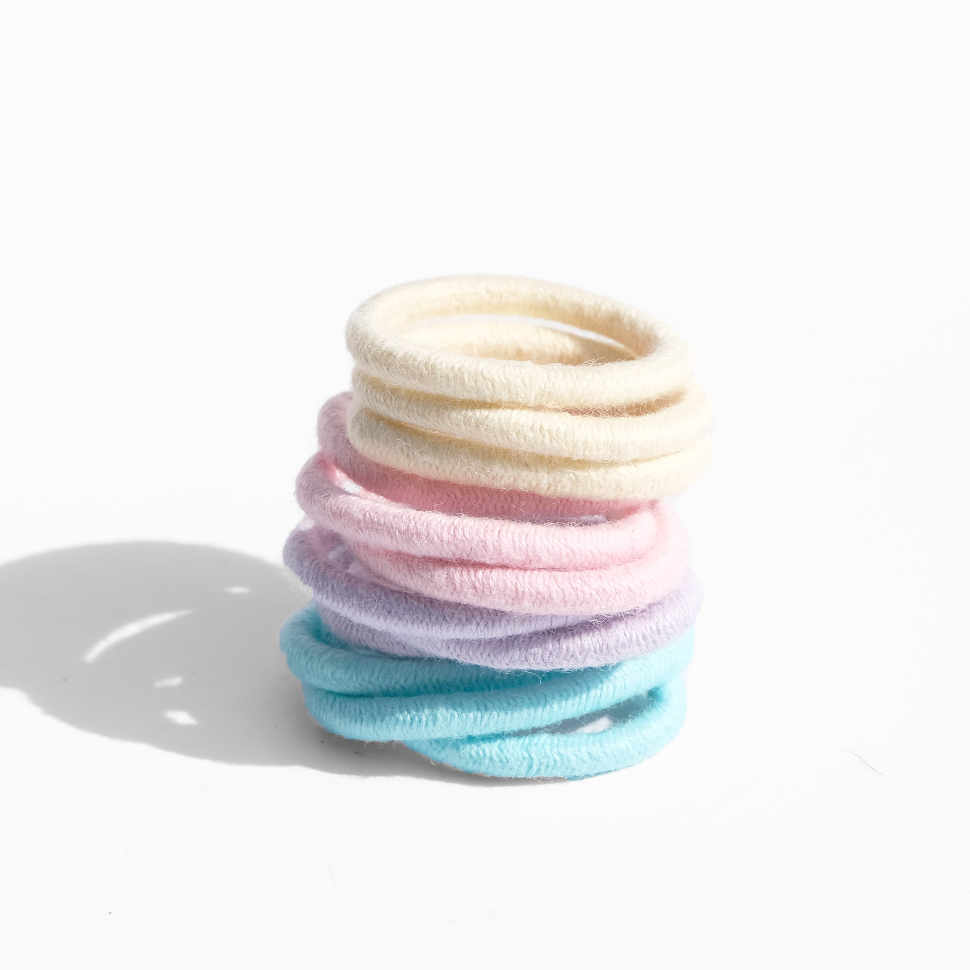 mini plastic free hair ties