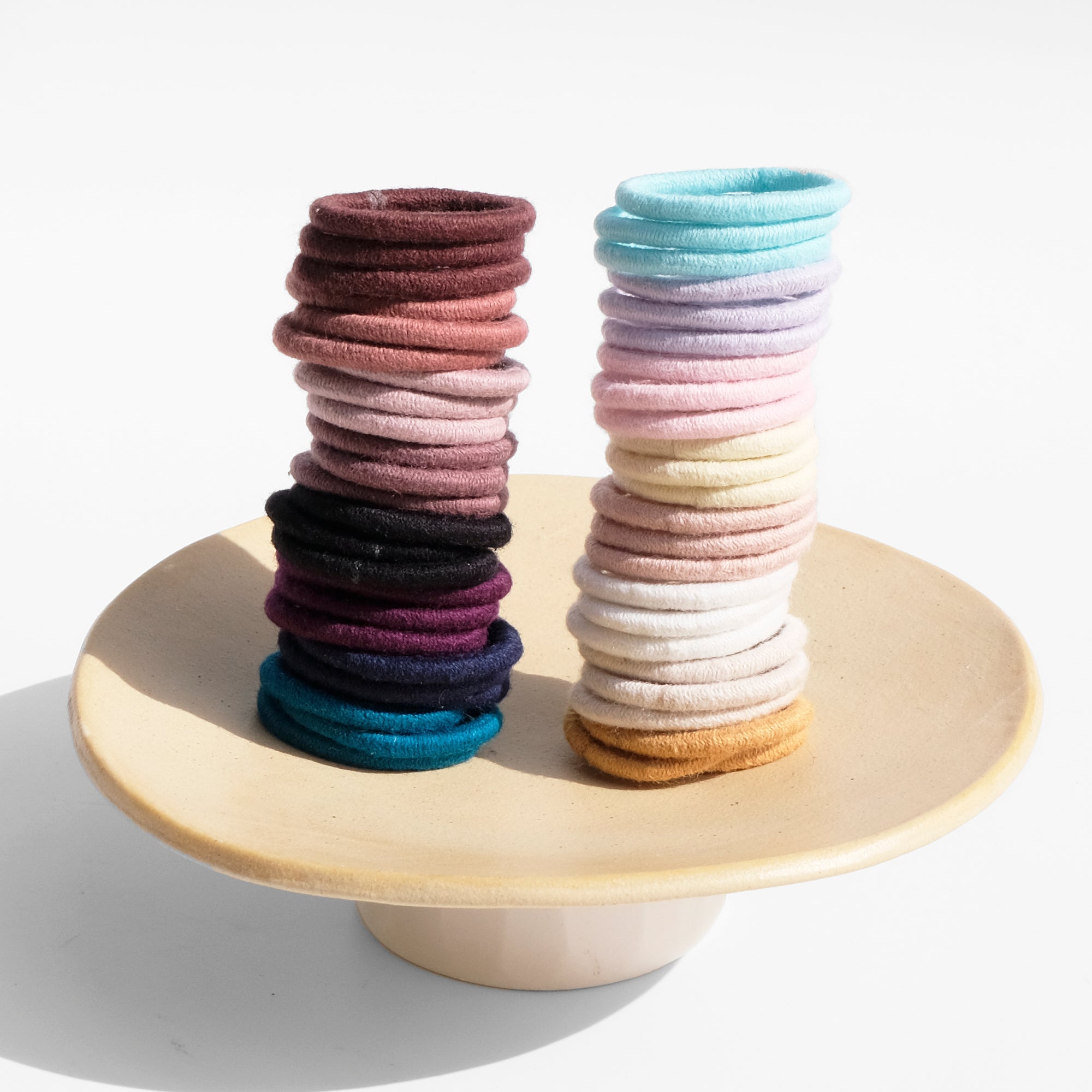 mini plastic free hair ties