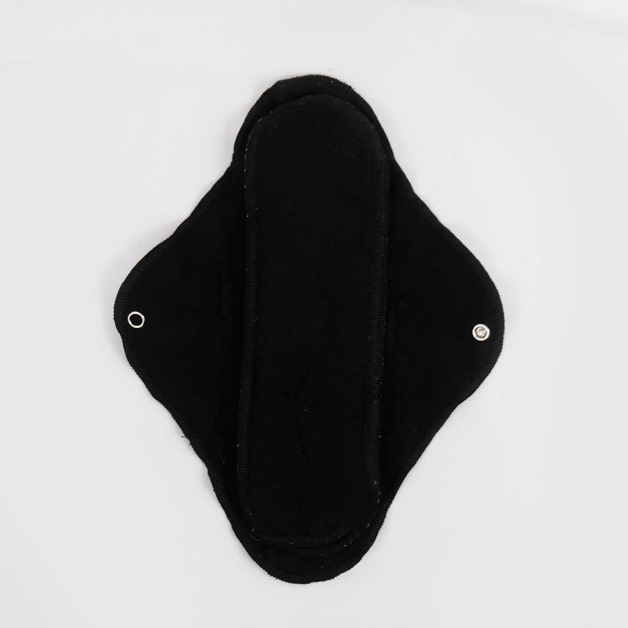 reusable large menstrual pad black
