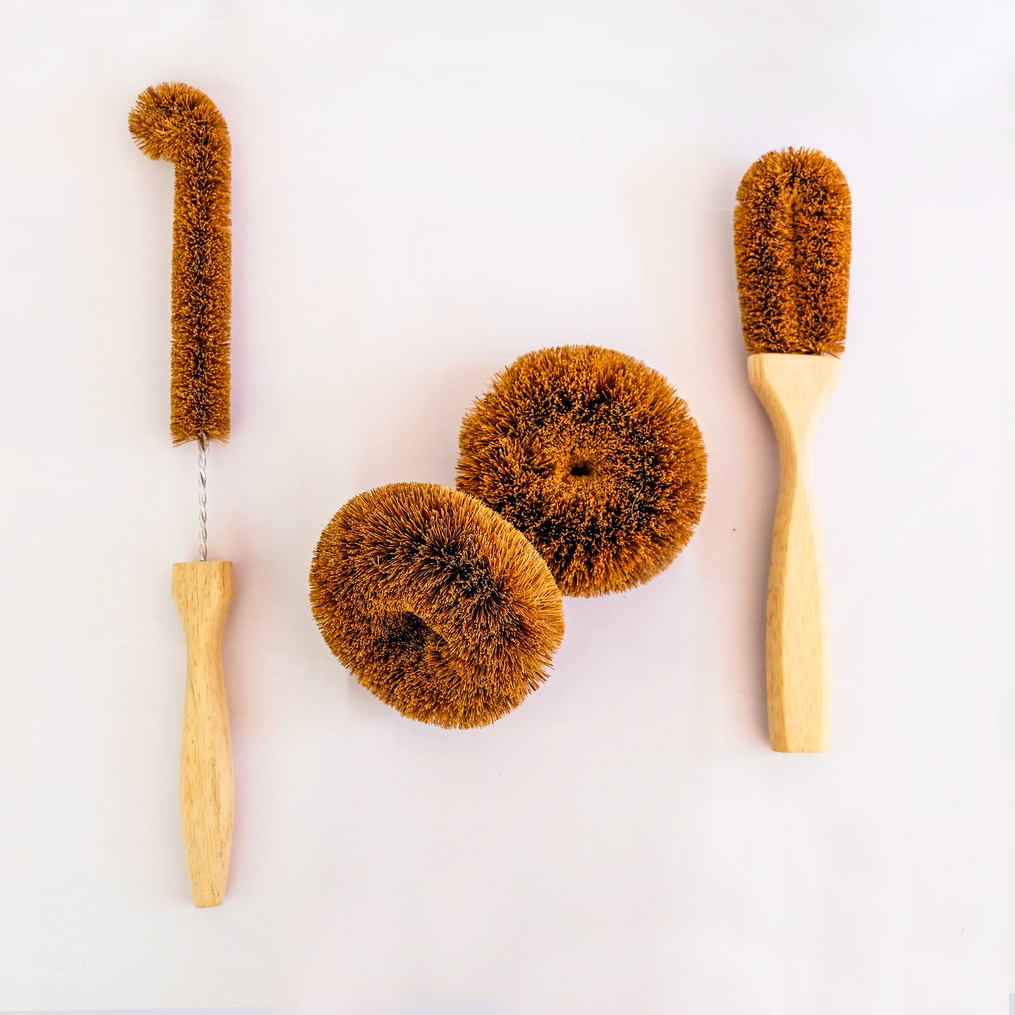 coconut fiber dish brushes