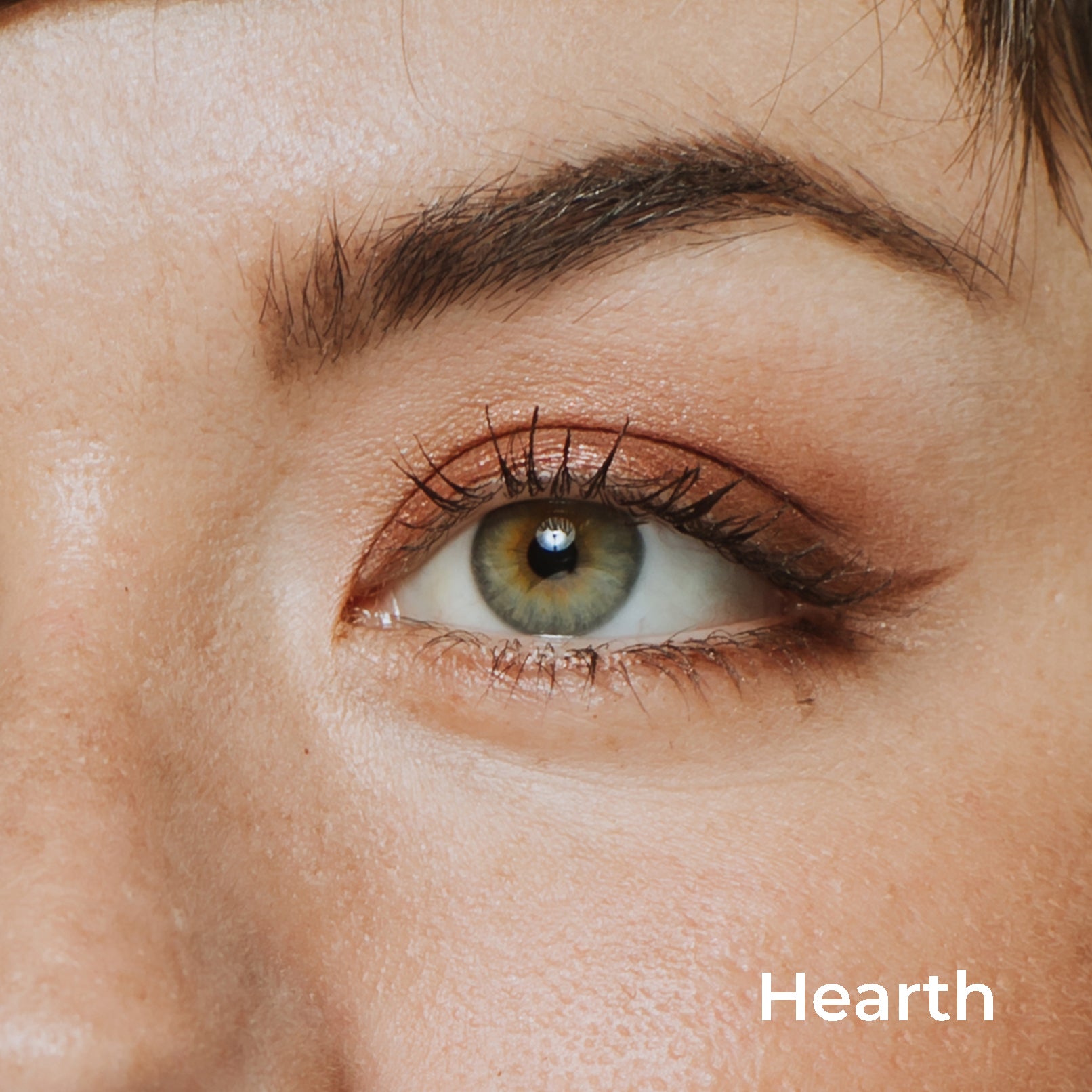 brown eyeliner on model