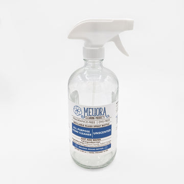 Refillable all purpose cleaning spray bottle