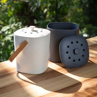 bamboo compost canisters